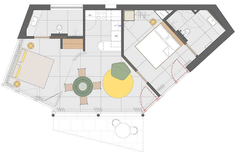 Floor plan - City Apartment